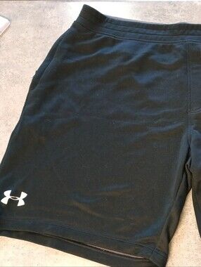 Men's Under Armour Under Black Elastic Waist Pull String Athletic Short (3XL)